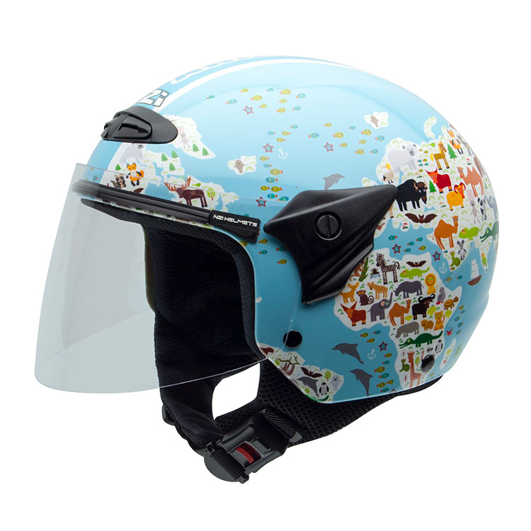 [050269A059 JS] Casco Infantil NZI Helix Ii Jr Mapamundi (JS)