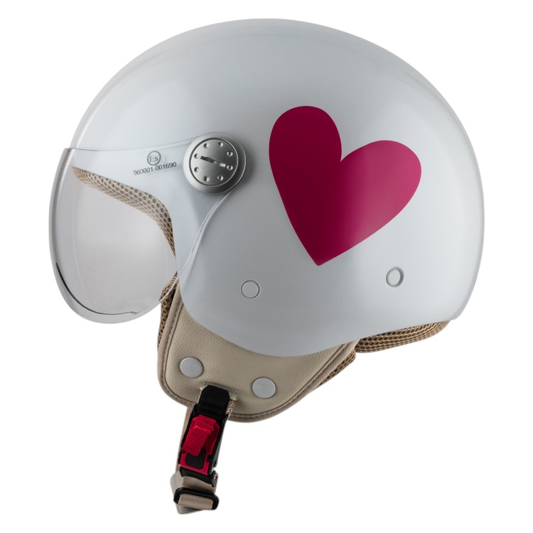 Casco Edición Especial NZI Pasarela Corazón Rosa