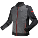Chaquetas LS2 Airy Evo Man Jacket Grey Black Red