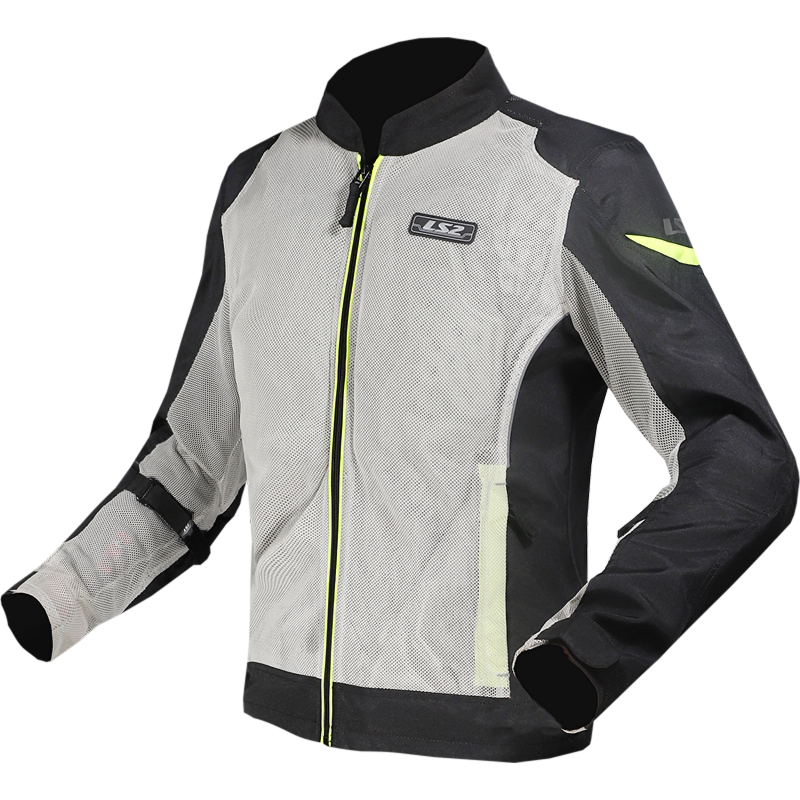 Chaquetas LS2 Airy Evo Man Jacket Black Grey Yellow