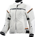 Chaquetas LS2 Riva Lady Jacket Light Grey H-V Orange