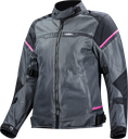 Chaquetas LS2 Riva Lady Jacket Black Dark Grey Pink