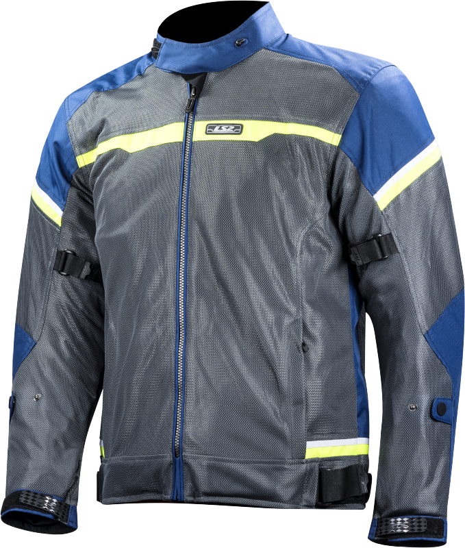 Chaquetas LS2 Riva Man Jacket Blue Dark Grey H-V Yellow