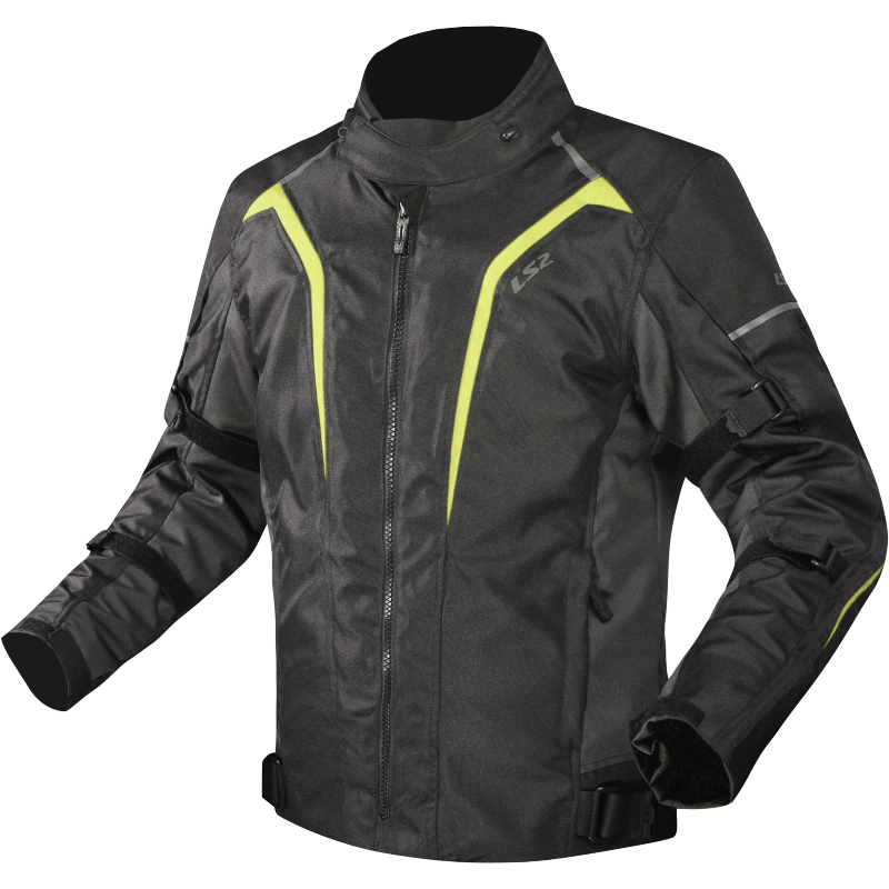 Chaquetas LS2 Sepang Man Jacket Black Grey H-V Yellow