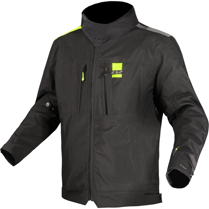 Chaquetas LS2 Titanium Lady Jacket Black H-V Yellow