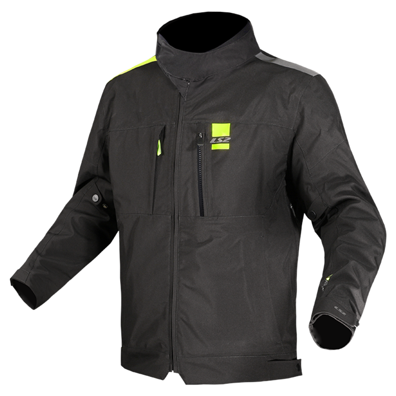 Chaquetas LS2 Titanium Man Jacket Black H-V Yellow