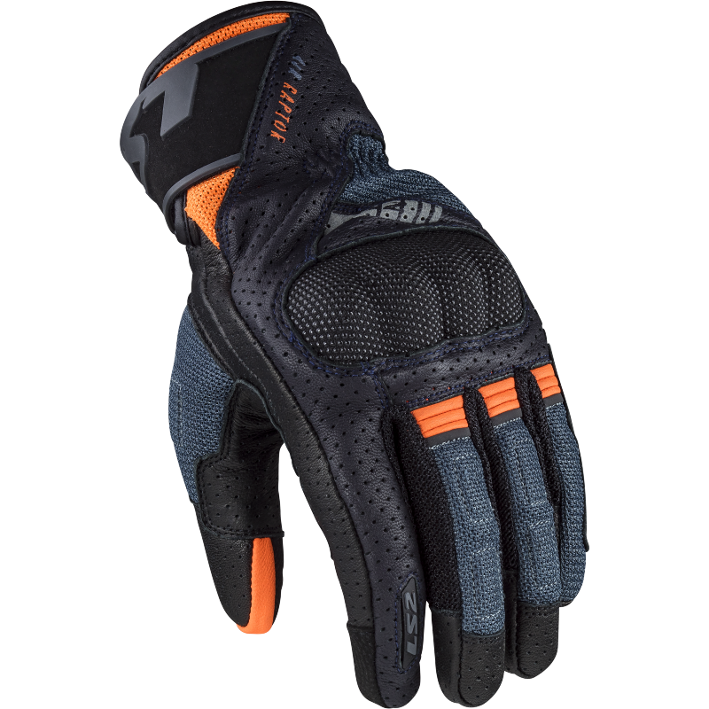 Guantes LS2 Air Raptor Man Gloves Dark Blue H-V Orange