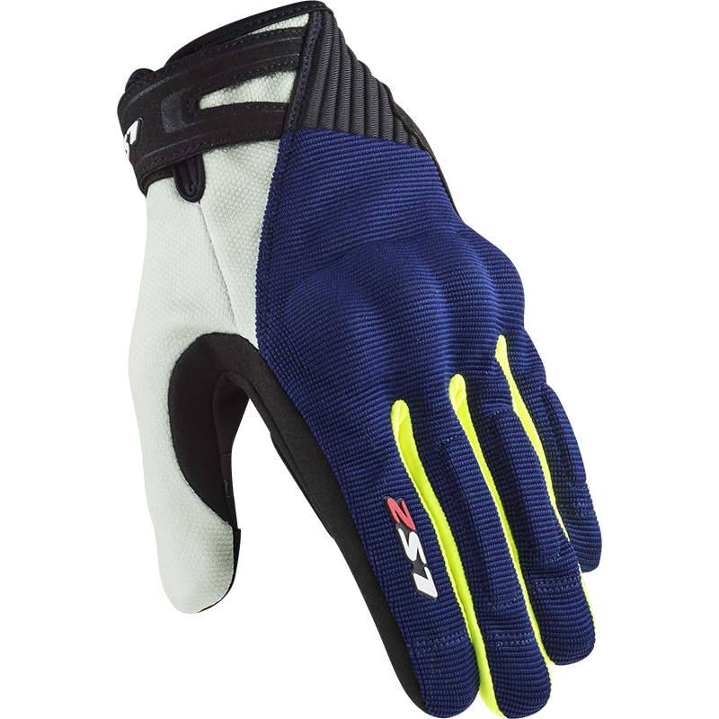 Guantes LS2 Dart 2 Man Gloves Blue H-V Yellow