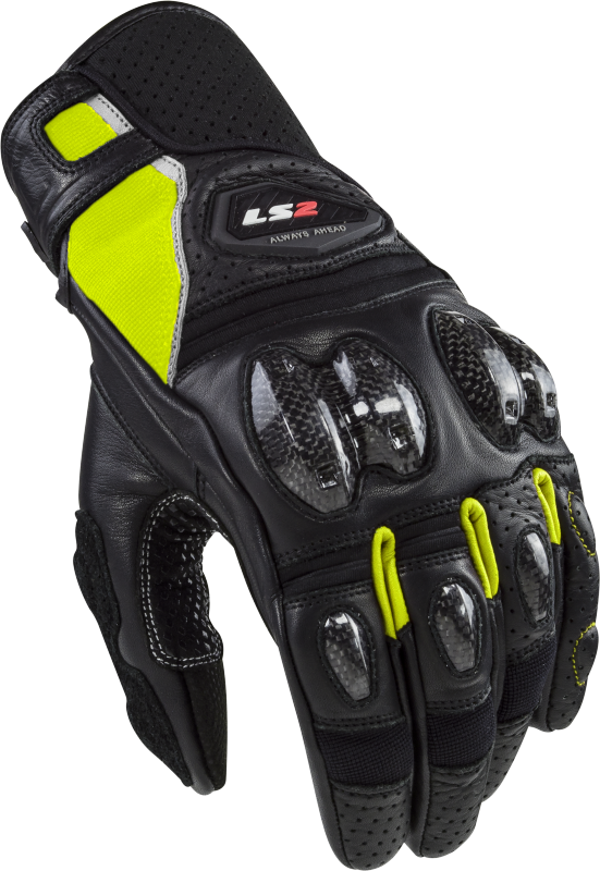 Guantes LS2 Spark 2 Leather Man Gloves Black H-V