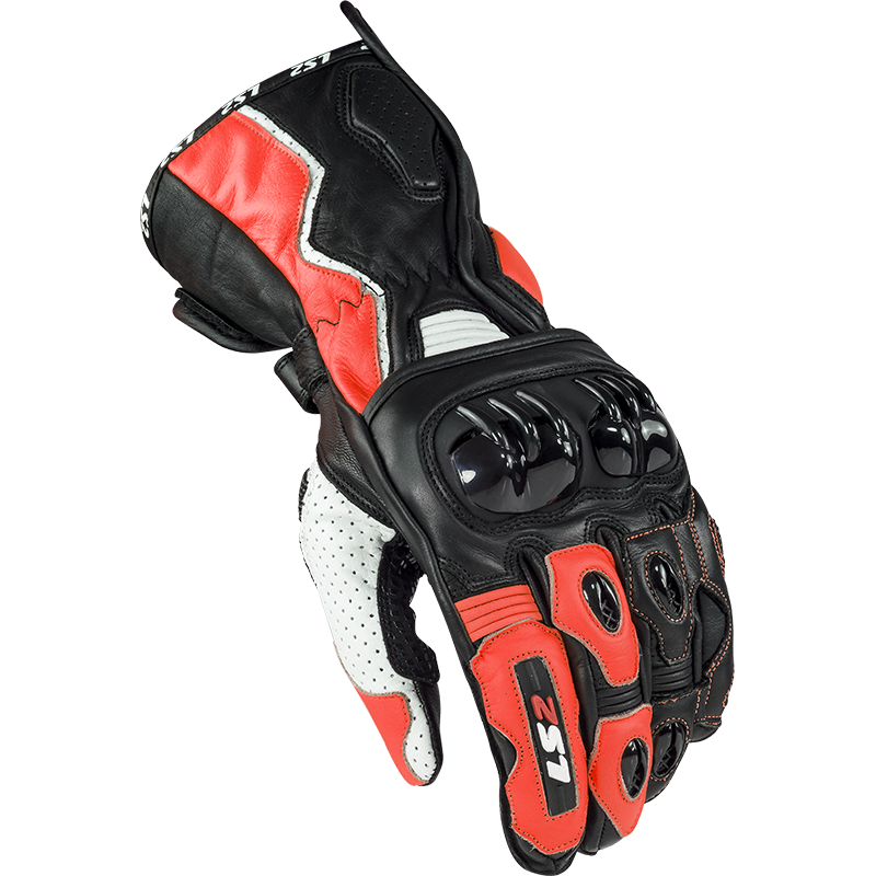 Guantes LS2 Swift Racing Gloves Black White Red