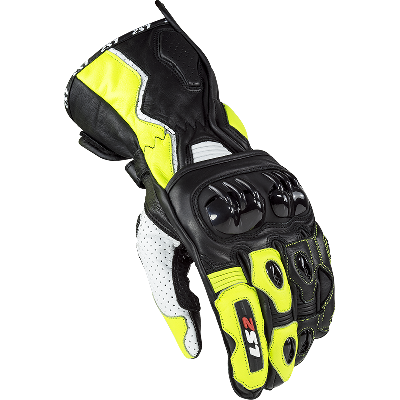Guantes LS2 Swift Racing Gloves Black Neon Yellow