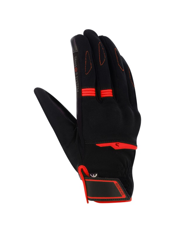 [BGE561T10] Bering Gloves FLETCHER EVO Black/Red (T10)