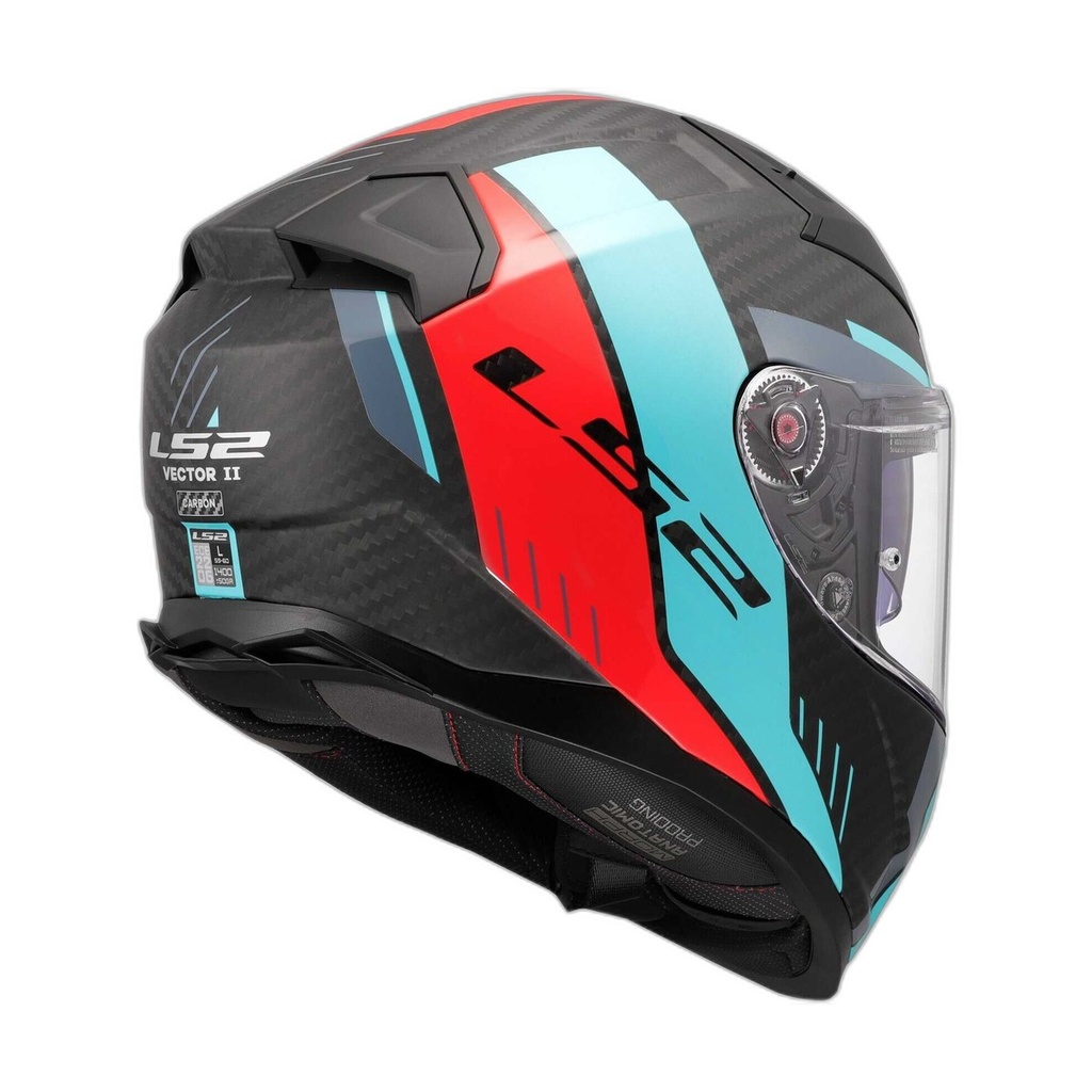 Casco Moto Integral LS2 FF811 Vector II Mate Negro With Ls2-4x Ucs