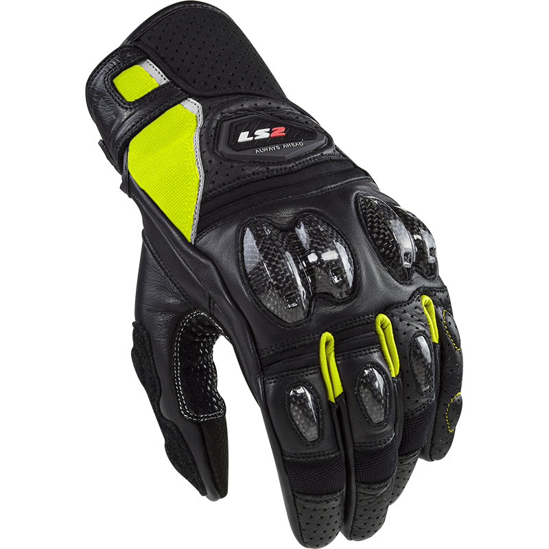 [70061F0154S] Guantes Moto LS2 Spark 2 Leather Hombre Negro (S)
