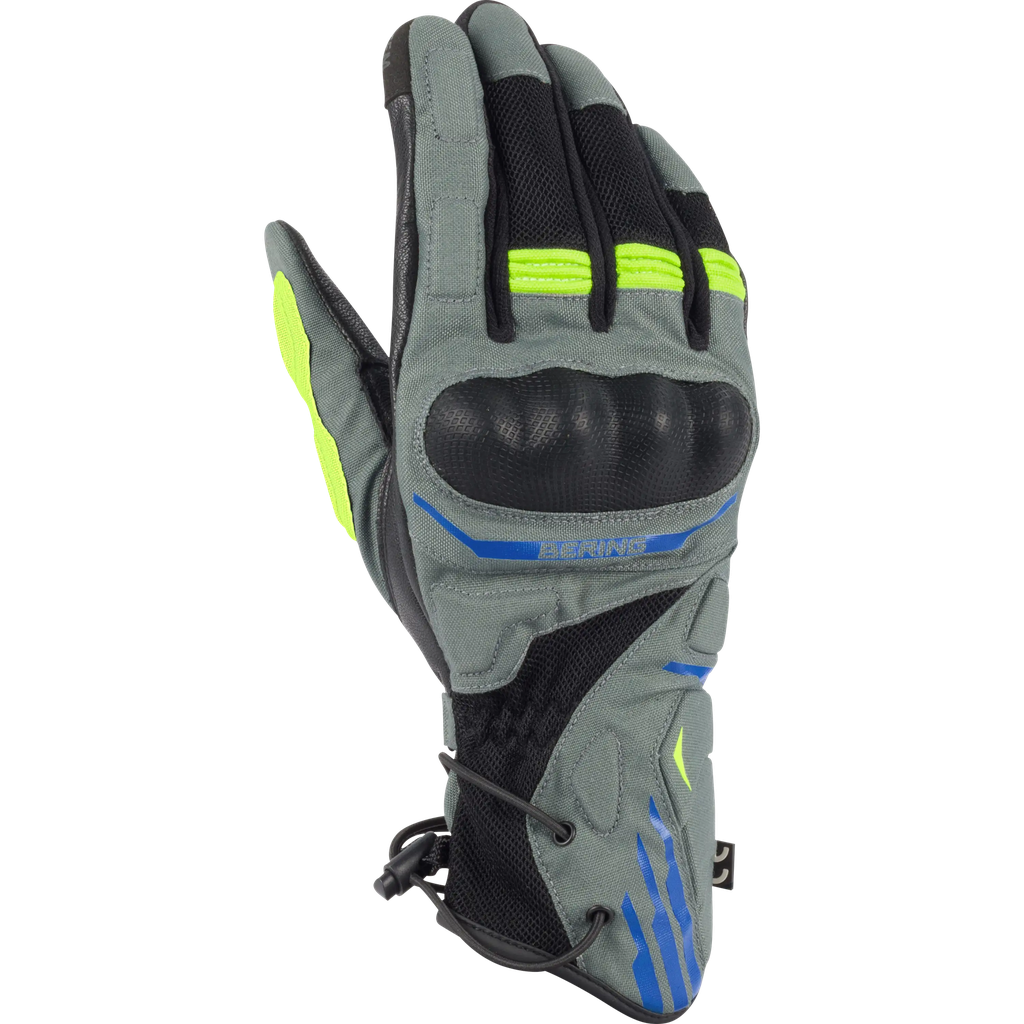 [BGE692T10] Guantes Bering Bakundu Negro/Gris/Azul/Flúor (T10)