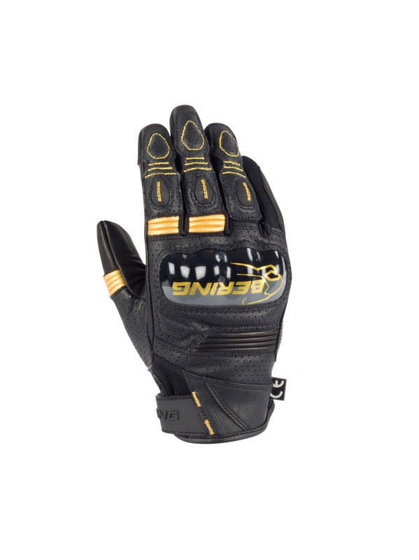 [BGE707T6] Guantes Bering Axel Mujer Negro/Dorado (T6)