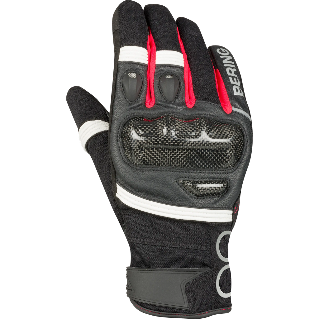 Guantes Bering Raid Negro/Blanco/Rojo