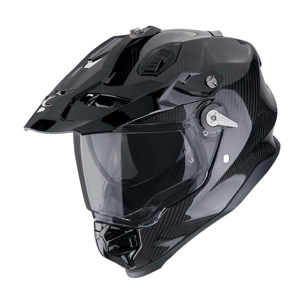 Casco Scorpion Adventure Adf-9000 Carbon Air Solid Negro