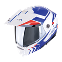 Casco Scorpion Adventure Adx-2 Lewis Blanco-Azul-Rojo