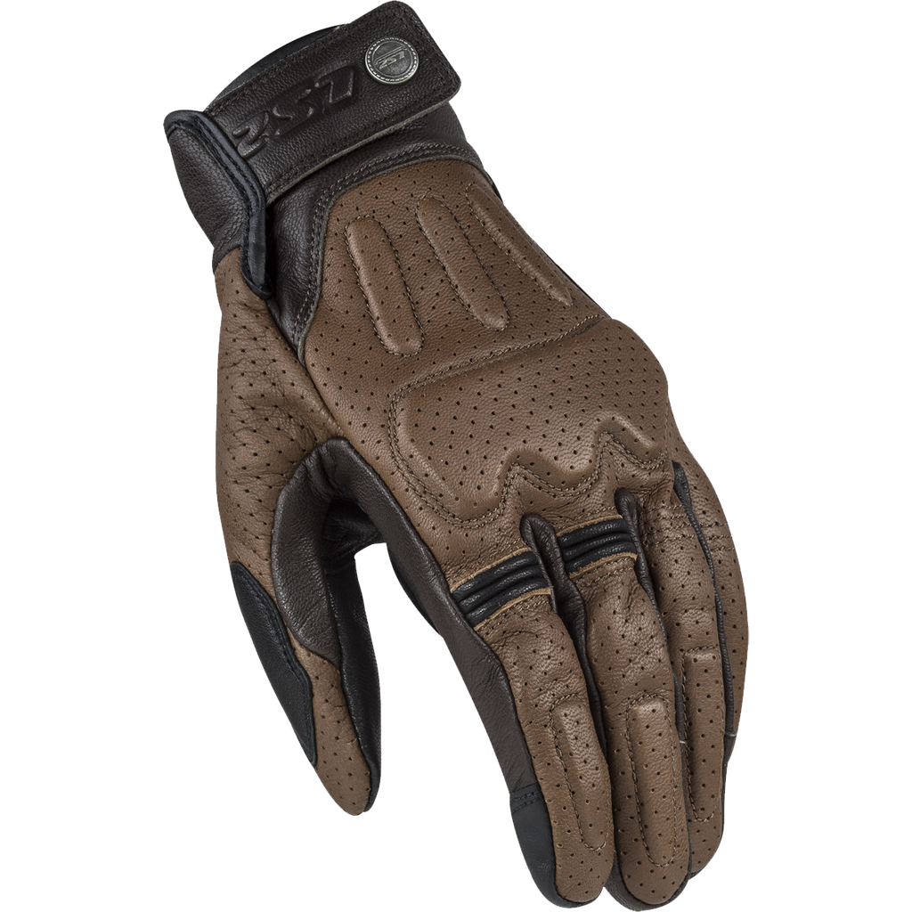 [70040S0164S] LS2 RUST MAN GLOVES BROWN LEATHER (S)