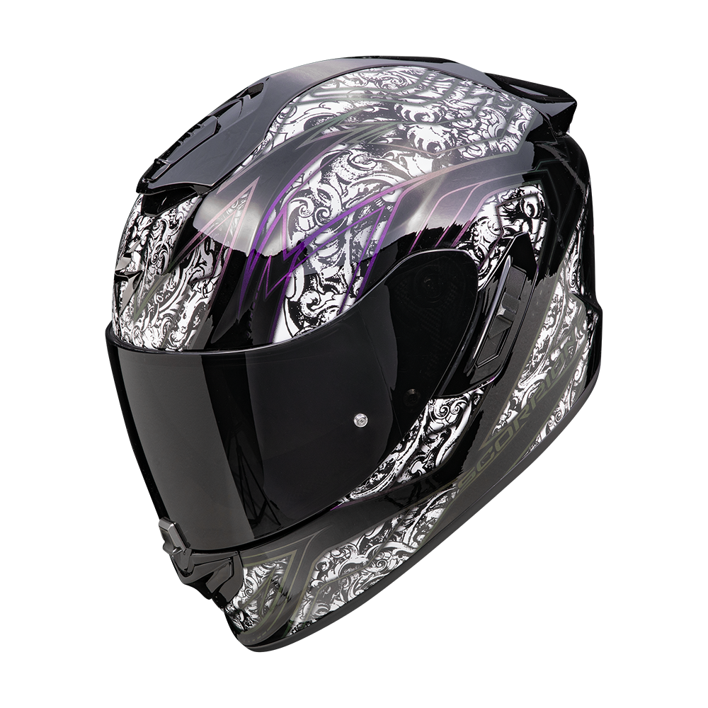 Casco Scorpion Integral Exo-1400 Evo Ii Air Fantasy Negro-Blanco