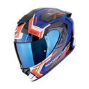 Casco Scorpion Integral Exo-1400 Evo Ii Air Linart Negro-Azul-Rojo
