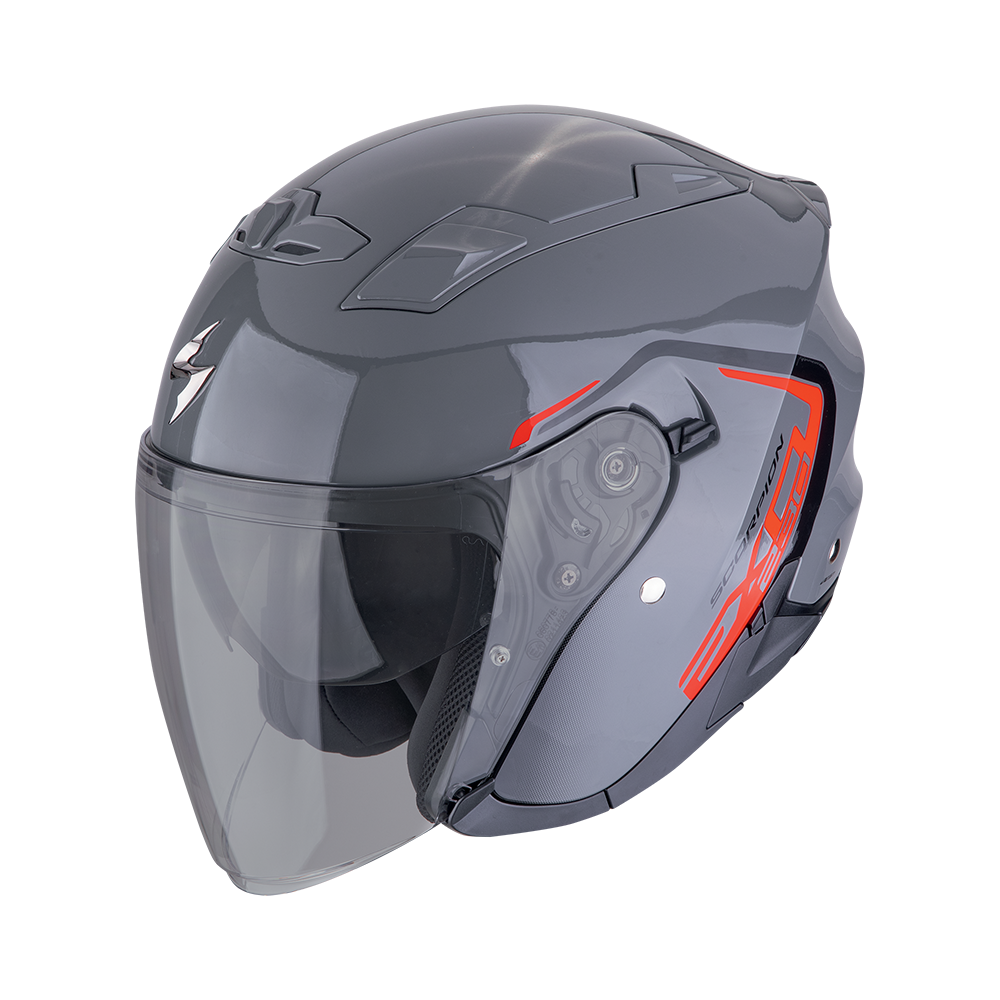 Casco Scorpion Jet Exo-230 Cit-E gris-rojo