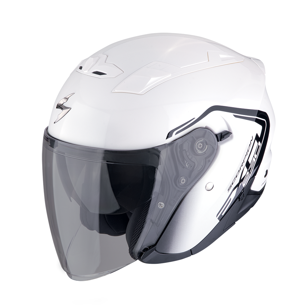 Casco Scorpion Jet Exo-230 Cit-E Blanco-Negro