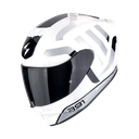 Casco Scorpion Integral Exo-391 Arok Blanco-Negro-Plata