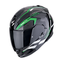 Casco Scorpion Integral Exo-491 Kripta Negro-Verde-Blanco