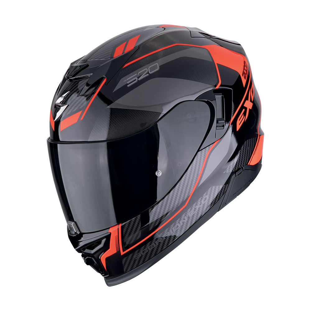 Casco Scorpion Integral Exo-520 Evo Air Lena Negro-Rojo