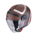 Casco Scorpion Jet Exo-City Ii Riva Marrón-Plata
