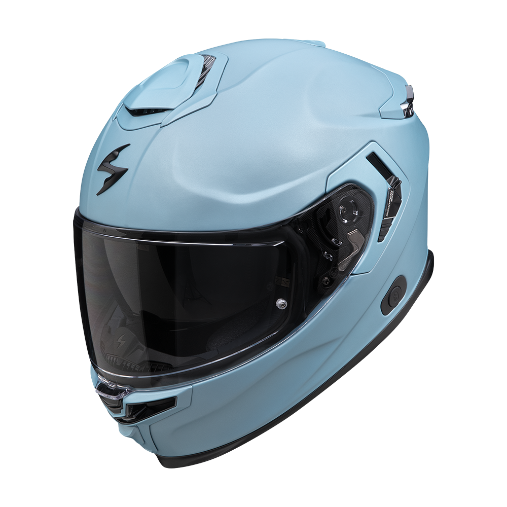 Casco Scorpion Integral Exo-Gt Sp Air Solid Azul Celeste Mate