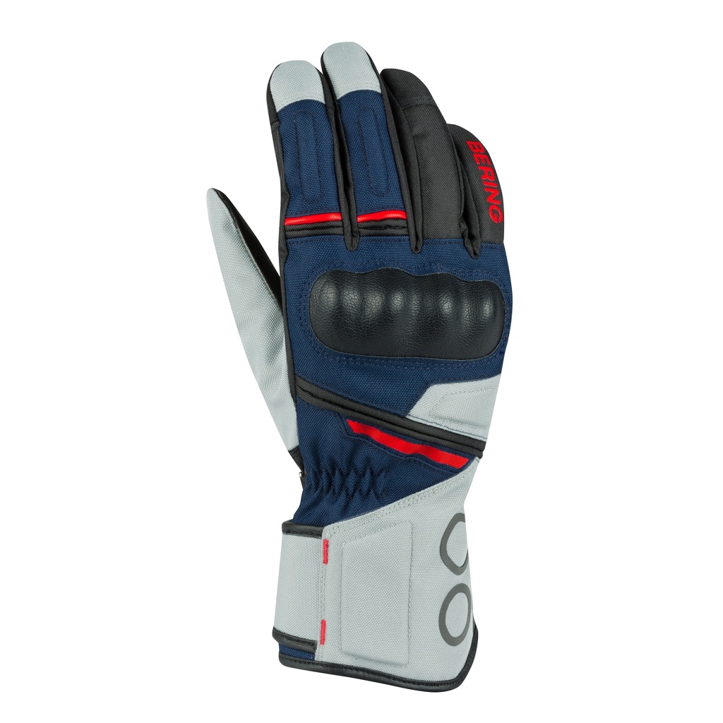 [BGM1191T6] Guantes Bering Siberia Mujer Gris/Azul/Rojo (T6)