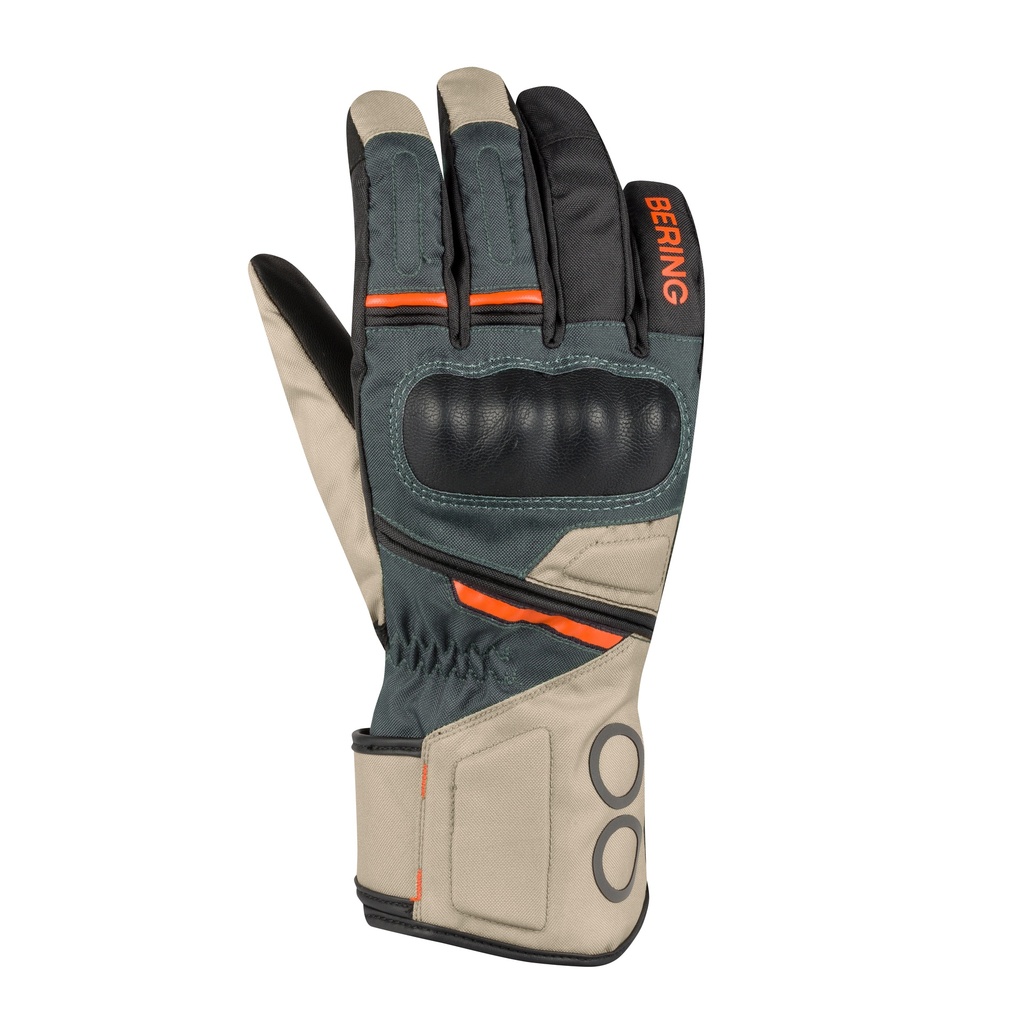 [BGM1195T6] Bering Gloves LADY SIBERIA Beige/Grey/Orange (T6)