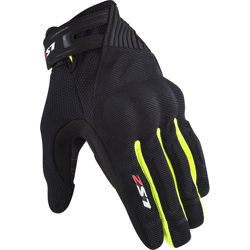 [70011F0154S] Guantes Moto LS2 Dart 2 Hombre Negro Amarillo (S)