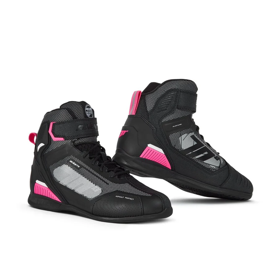 Bota Seventy Degrees Sd-Br2 Racing Veloce Negro/Rosa