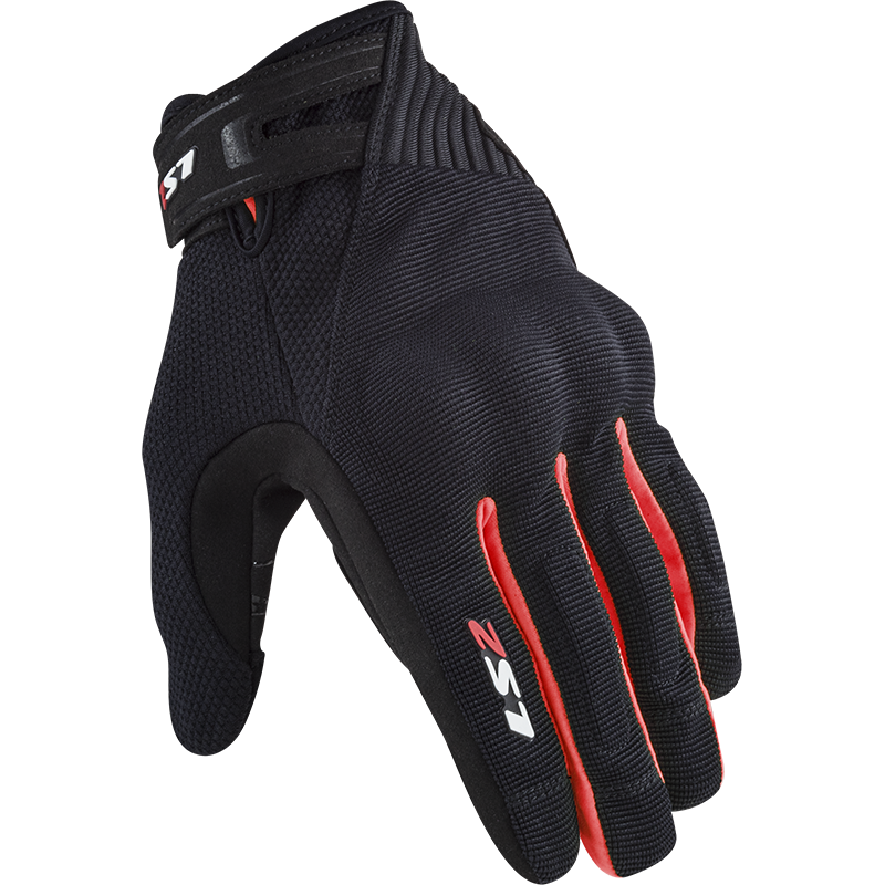 [70011F0132S] Guantes Moto LS2 Dart 2 Hombre Negro Rojo (S)