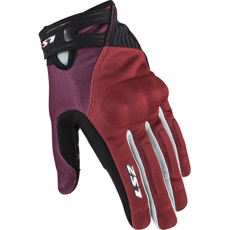 [70011F0032XS] Guantes Moto LS2 Dart 2 Mujer Negro Rojo Gris (XS)