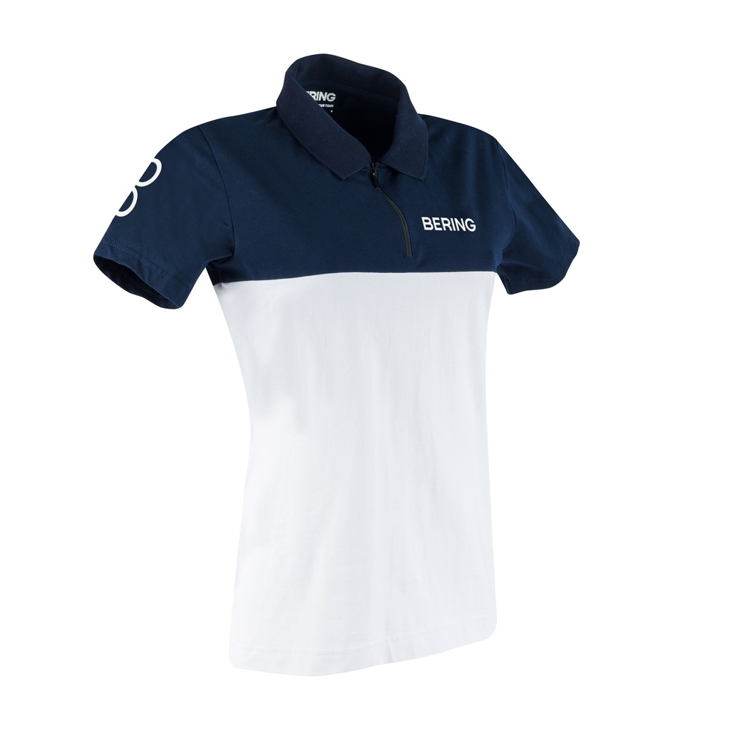 [BST122T6] Bering Polo-shirt BERING 2023 for Women White/Navy (T6)