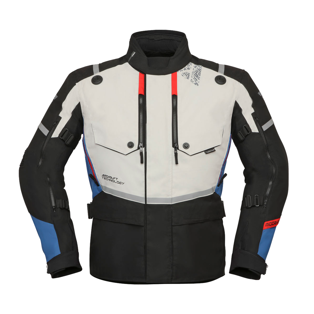 Modeka Trohn Jacket Light Gray/Blue