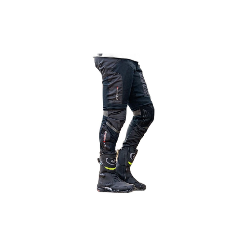 [65110S0107S] Pantalón Moto LS2 Como Air Hombre Negro Oscuro Gris (S)