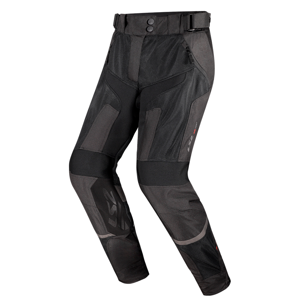 [65110S0007XS] Pantalón Moto LS2 Como Air Mujer Negro Oscuro Gris (XS)