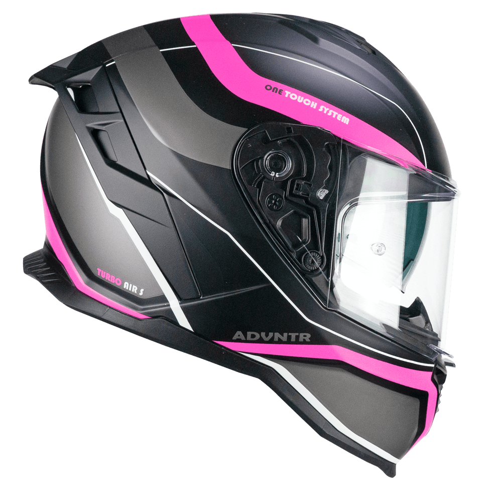 Casco integral CGM 363X SHOT RUN Negro fluo mate Fucsia