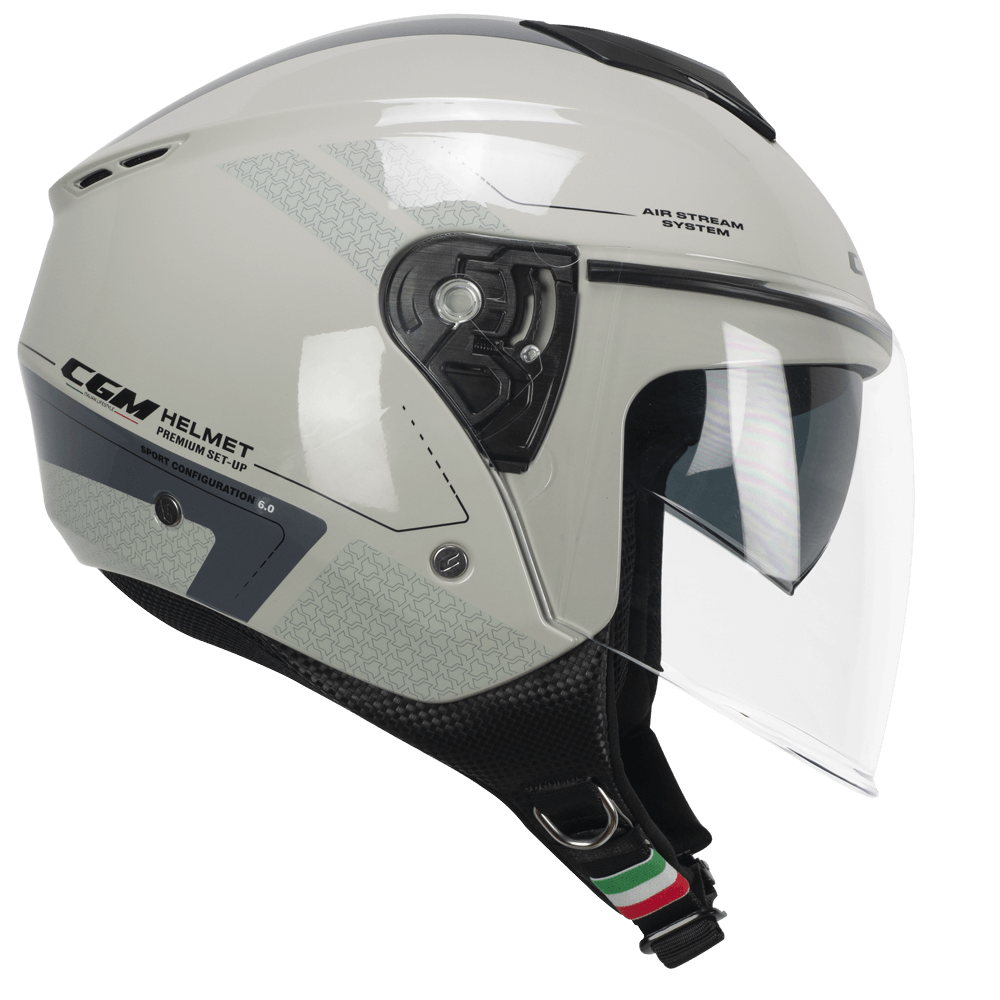 Casco jet CGM 126G IPER CITY Gris Gris