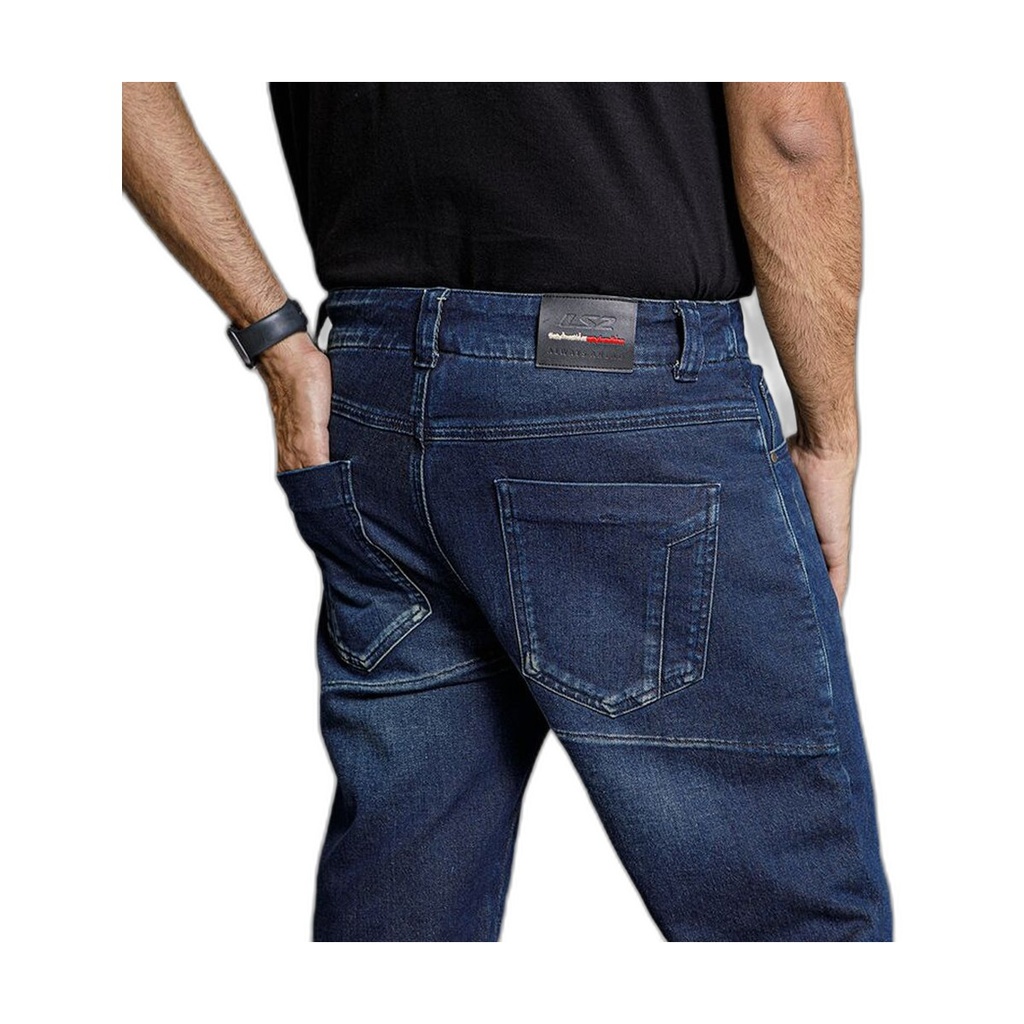 [65080F0123S] Pantalón Moto LS2 Bradford Hombre Oscuro Azul (S)