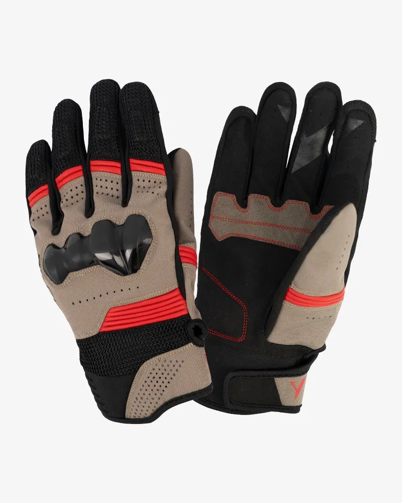 [1000233-XS] Guantes de Verano By City Cali Hombre Taupe (XS)