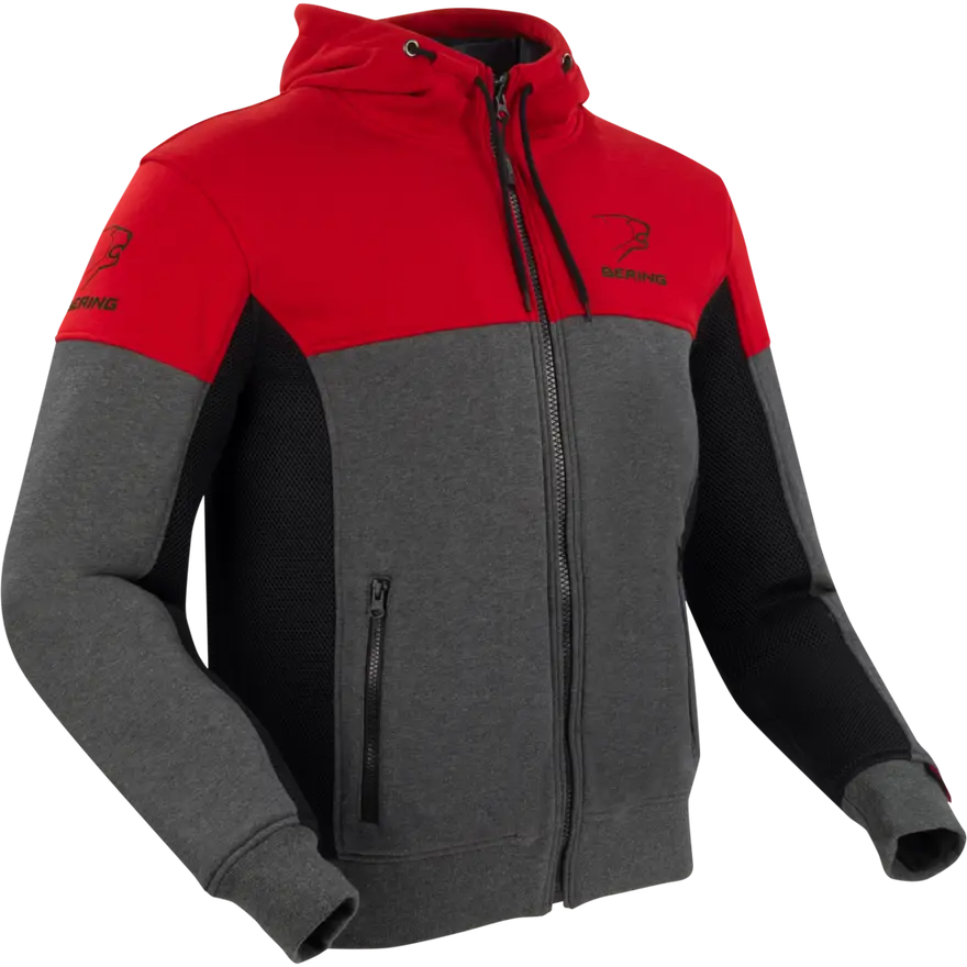 Chaqueta Bering Hoodiz Ventilado Antracita/Rojo