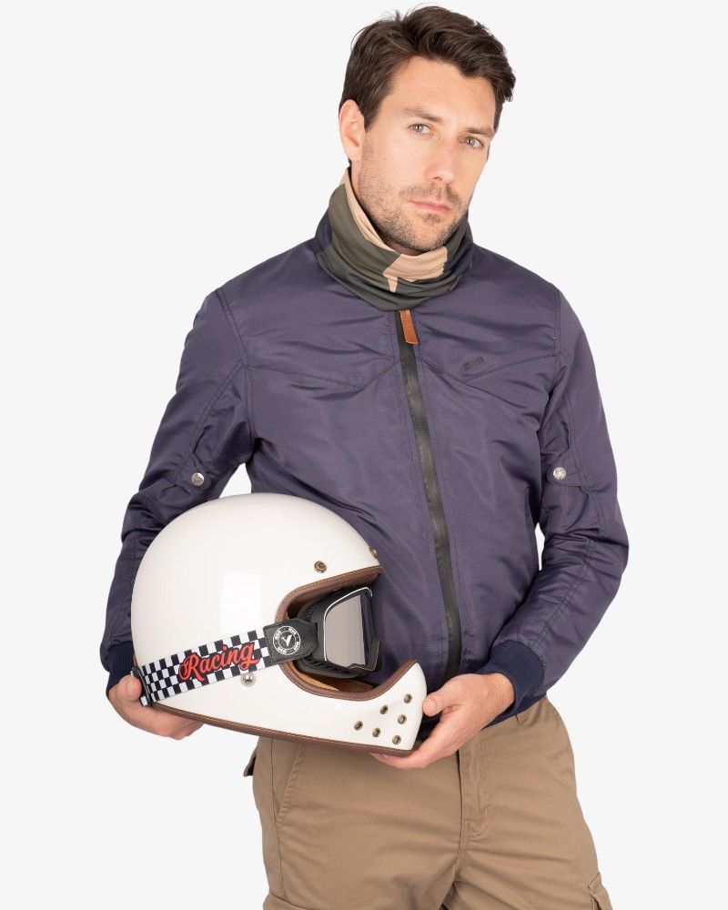 [4000242-XS] Chaqueta de Invierno By City Bomber Hombre Azul (XS)