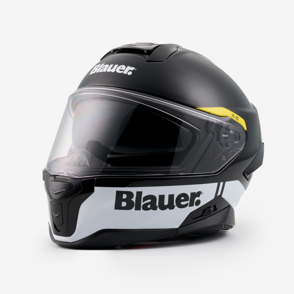 Casco Integral Blauer Full Face FF-01 Negro Blanco